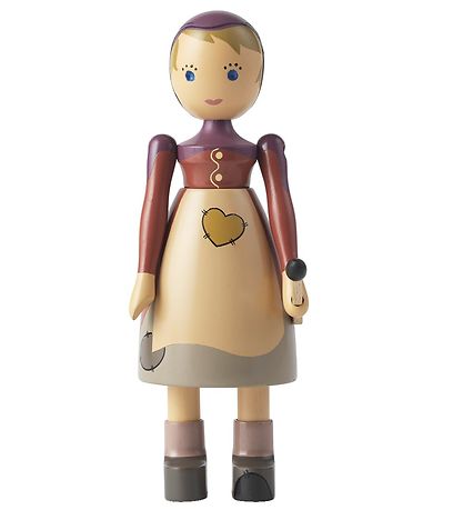 Kay Bojesen Træfigur - 14,5 cm - Den Lille Pige med Svovlstikker