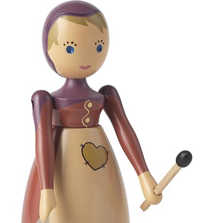 Kay Bojesen Træfigur - 14,5 cm - Den Lille Pige med Svovlstikker