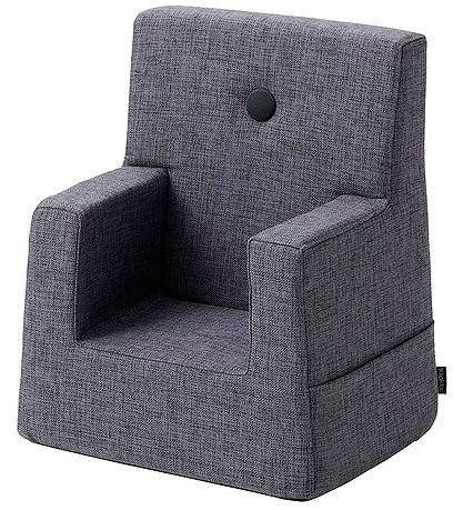 by KlipKlap Lænestol - Kids Chair - 50x43x33 cm - Blue Grey w. G by KlipKlap Lænestol - Kids Chair - 50x43x33 cm - Blue Grey w. G