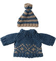 Maileg Sweater/Hat - Strik - Mus - Far Maileg Sweater/Hat - Strik - Mus - Far