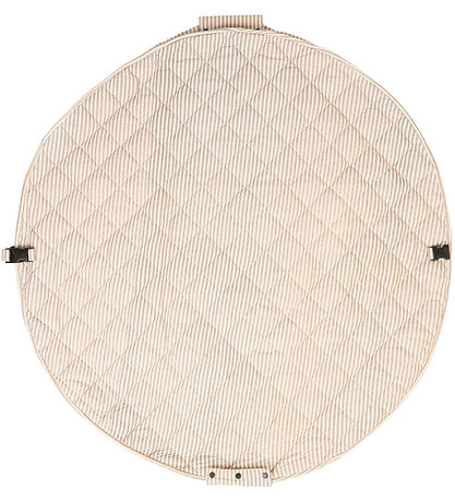 Play&Go Legetøjstæppe - Ø120 cm - Soft Organic - Stripes Blue Play&Go Legetøjstæppe - Ø120 cm - Soft Organic - Stripes Blue