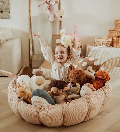 Play&Go Legetæppe - 3-i-1 - Ø130 cm - Bloom Stripes Brown Play&Go Legetæppe - 3-i-1 - Ø130 cm - Bloom Stripes Brown
