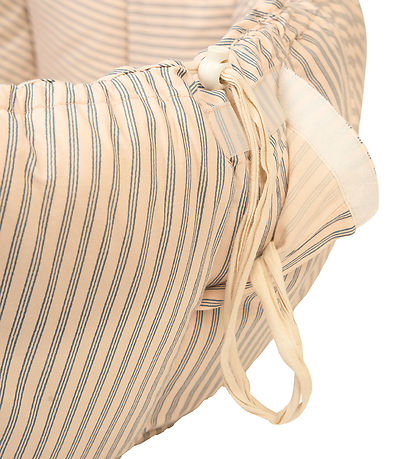 Play&Go Legetæppe - 3-i-1 - Ø130 cm - Bloom Stripes Blue