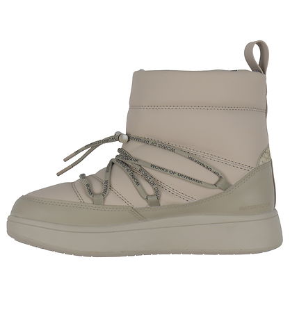 Woden Vinterstøvler - Isa - Lace - Silver Mink