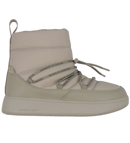 Woden Vinterstøvler - Isa - Lace - Silver Mink Woden Vinterstøvler - Isa - Lace - Silver Mink