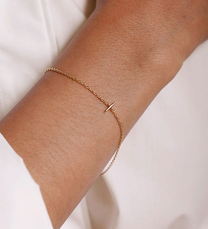 Design Letters Armbånd - I - 18K Guldbelagt Design Letters Armbånd - I - 18K Guldbelagt
