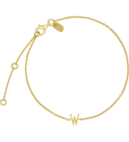 Design Letters Armbånd - W - 18K Guldbelagt Design Letters Armbånd - W - 18K Guldbelagt