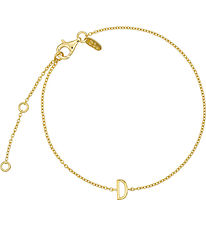 Design Letters Armbånd - D - 18K Guldbelagt Design Letters Armbånd - D - 18K Guldbelagt