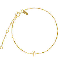 Design Letters Armbånd - Y - 18K Guldbelagt Design Letters Armbånd - Y - 18K Guldbelagt