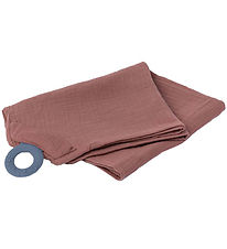Doomoo Ammetæppe m. Bidering - Musselin - 100x85 cm - Terracotta Doomoo Ammetæppe m. Bidering - Musselin - 100x85 cm - Terracotta