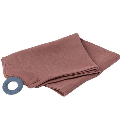 Doomoo Ammetæppe m. Bidering - Musselin - 100x85 cm - Terracotta