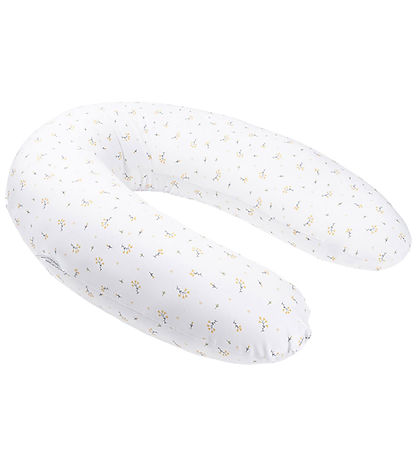 Doomoo Graviditets-/Ammepude - 180 cm - Hvid/Blomster Gul