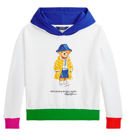 Polo Ralph Lauren Hættetrøje - Hvid m. Bamse Polo Ralph Lauren Hættetrøje - Hvid m. Bamse