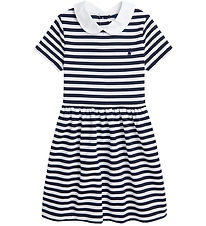Polo Ralph Lauren Kjole - Navy/Hvidstribet Polo Ralph Lauren Kjole - Navy/Hvidstribet