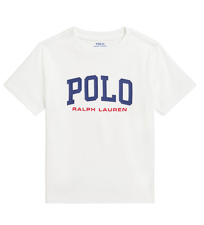 Polo Ralph Lauren T-shirt - Hvid m. Navy Polo Ralph Lauren T-shirt - Hvid m. Navy