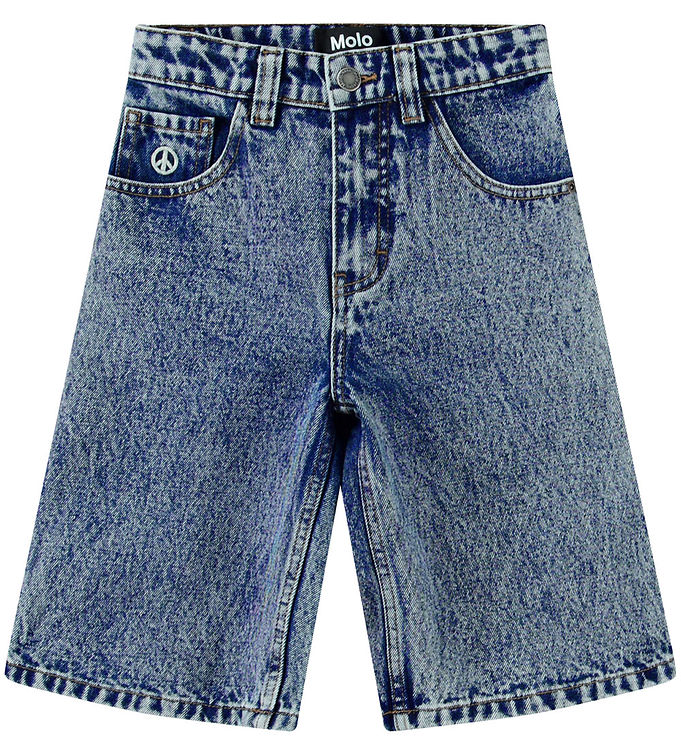 Molo Alpha Denim Shorts - Contrast Stone