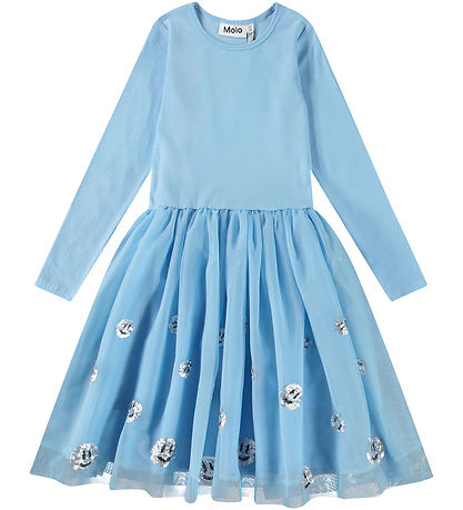 Molo Kjole m. Tyl/Palietter - Cyrus - Day Sky Molo Kjole m. Tyl/Palietter - Cyrus - Day Sky