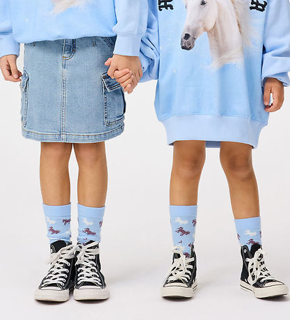 Molo Strømper - 2-pak - Nomi - Charlotte Pink/Blå