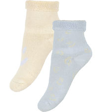 Molo Strømper - Bambus - 2-pak - Nodda - Skywriting/Beige Molo Strømper - Bambus - 2-pak - Nodda - Skywriting/Beige