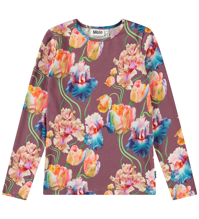 Molo Bluse - Rose - Rainbow Tulips