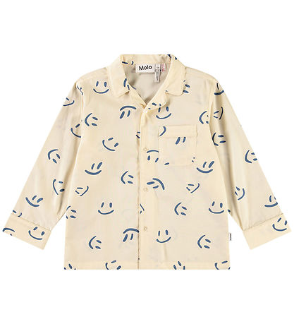 Molo Nattøj - Skjorte/Bukser - Lex - Happy White