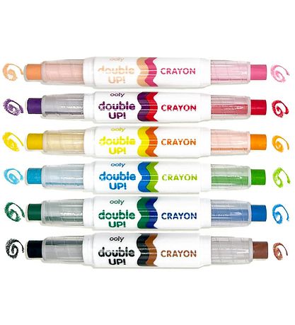 Ooly Farver - 6 stk - Double Up Crayon Ooly Farver - 6 stk - Double Up Crayon