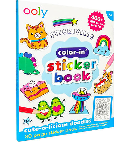 Ooly Klistermærkebog - Color-in - Cute-A-Licious Doodles Ooly Klistermærkebog - Color-in - Cute-A-Licious Doodles