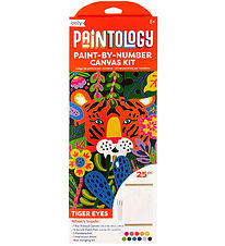 Ooly Malesæt - Paint By Number Canvas Kit - Tiger Eyes Ooly Malesæt - Paint By Number Canvas Kit - Tiger Eyes