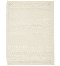 Cam Cam Babytæppe - Strik - Pointelle - Off White Cam Cam Babytæppe - Strik - Pointelle - Off White