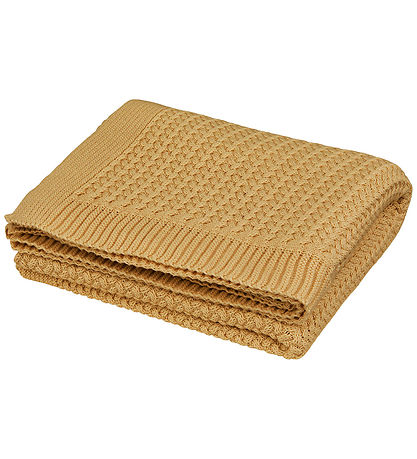 Cam Cam Babytæppe - Strik - Harper - Honey Cam Cam Babytæppe - Strik - Harper - Honey