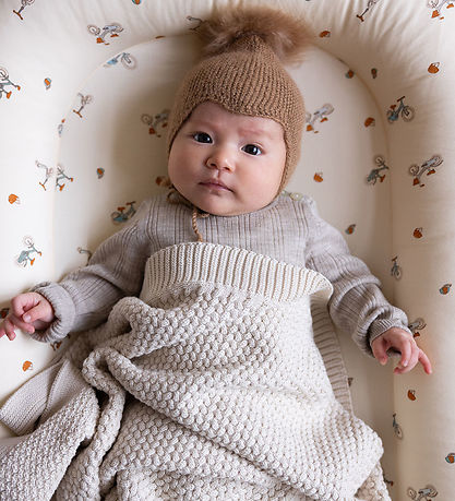 Cam Cam Babytæppe - Strik - Harper - Off White