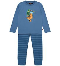 LEGO® Ninjago Nattøj - LWAris 703 - Blue m. Print
