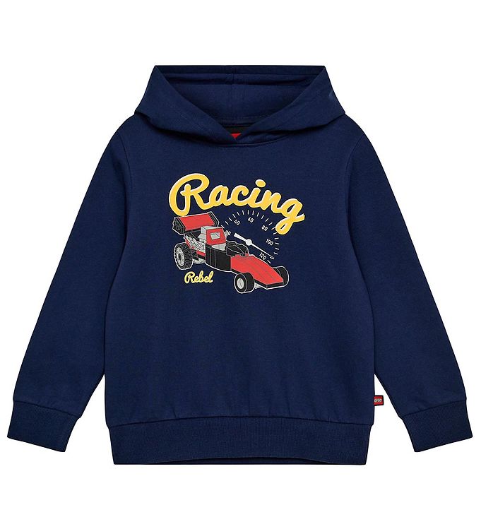 LEGOÂ® Wear Hættetrøje - LWScout 708 - Dark Navy m. Print