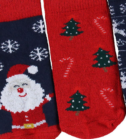 Name It Strømper - NbnRichristmas - 3-pak - Dark Sapphire/Jester