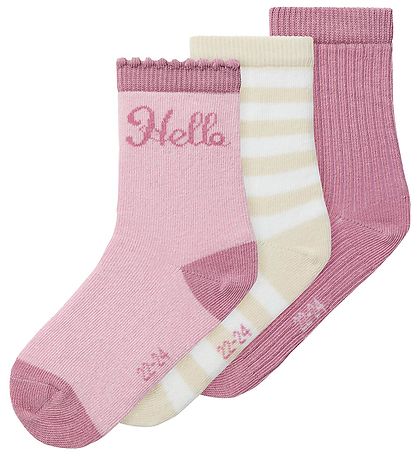 Name It Strømper - 3-pak - NmfRitta - Corsage/Summer Sand + Mauv Name It Strømper - 3-pak - NmfRitta - Corsage/Summer Sand + Mauv