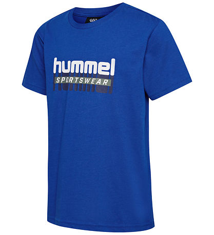 Hummel T-Shirt - hmlTukas - Blue Lolite m. Print Hummel T-Shirt - hmlTukas - Blue Lolite m. Print