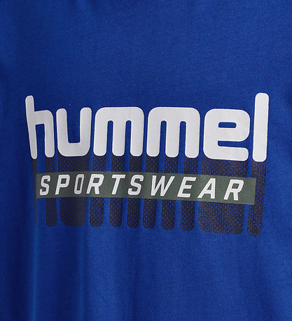 Hummel T-Shirt - hmlTukas - Blue Lolite m. Print Hummel T-Shirt - hmlTukas - Blue Lolite m. Print