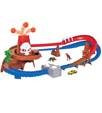 Dickie Toys Bilbane m. Bil - Skull Vulcano Track Set - Lys/Lyd Dickie Toys Bilbane m. Bil - Skull Vulcano Track Set - Lys/Lyd