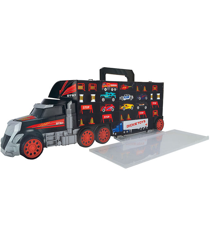 Dickie Toys Lastbil m. Biler - Truck Carry Case