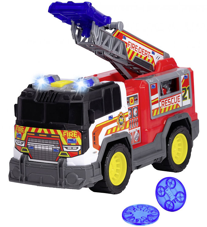 Dickie Toys Bil - Fire Rescue Unit - Lys/Lyd