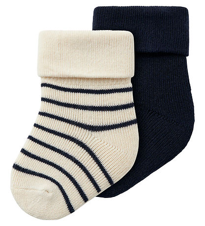 Name It Strømper - 2-pak - NbmSiffo - Summer Sand/Dark Sapphire Name It Strømper - 2-pak - NbmSiffo - Summer Sand/Dark Sapphire