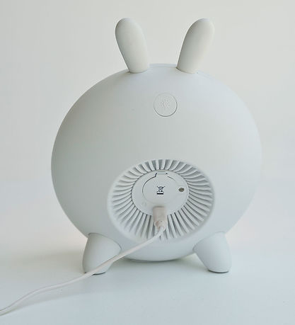 Rabbit & Friends Vækkeur m. Lys - Wake Up - 20x15x6 cm - Hvid Rabbit & Friends Vækkeur m. Lys - Wake Up - 20x15x6 cm - Hvid