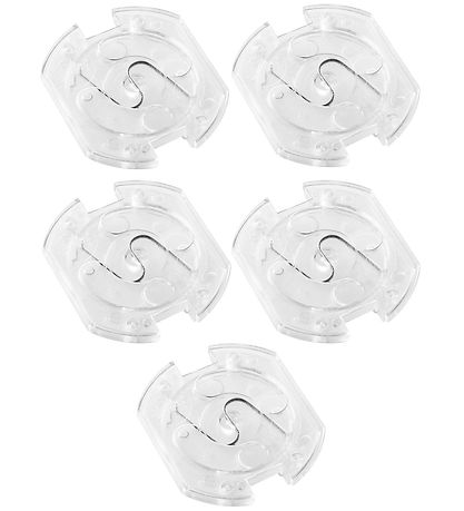 Jippies Stikkontakt-sikringer - Drejelig - 5 stk. - Transparent Jippies Stikkontakt-sikringer - Drejelig - 5 stk. - Transparent