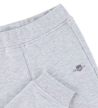 GANT Sweatpants - Shield - Light Grey Melange