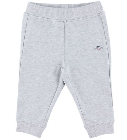 GANT Sweatpants - Shield - Light Grey Melange