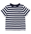 GANT T-Shirt - Striped Shield - Evening Blue GANT T-Shirt - Striped Shield - Evening Blue