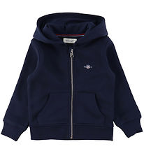 GANT Cardigan - Shield Zip - Evening Blue GANT Cardigan - Shield Zip - Evening Blue