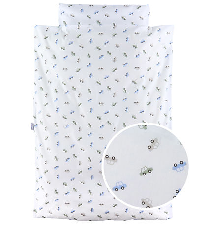 Nørgaard Madsens Sengetøj - Voksen - Hvid m. Biler Nørgaard Madsens Sengetøj - Voksen - Hvid m. Biler