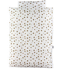Nørgaard Madsens Sengetøj - Baby - Hvid m. Blomster Nørgaard Madsens Sengetøj - Baby - Hvid m. Blomster