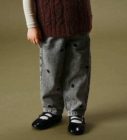 Name It Jeans - NmfBella Mamma - Medium+ Grey Gallaefni/Stjörnur Name It Jeans - NmfBella Mamma - Medium+ Grey Gallaefni/Stjörnur